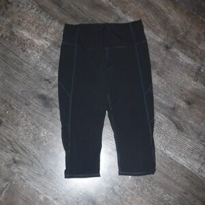 Athletic Cropped Leggings Workout Running Capri‎ with Pockets